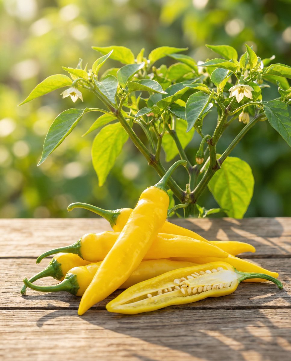 Hot Lemon Drop Peper Zaden Capsicum Baccatum Citroengeel Chilipeper