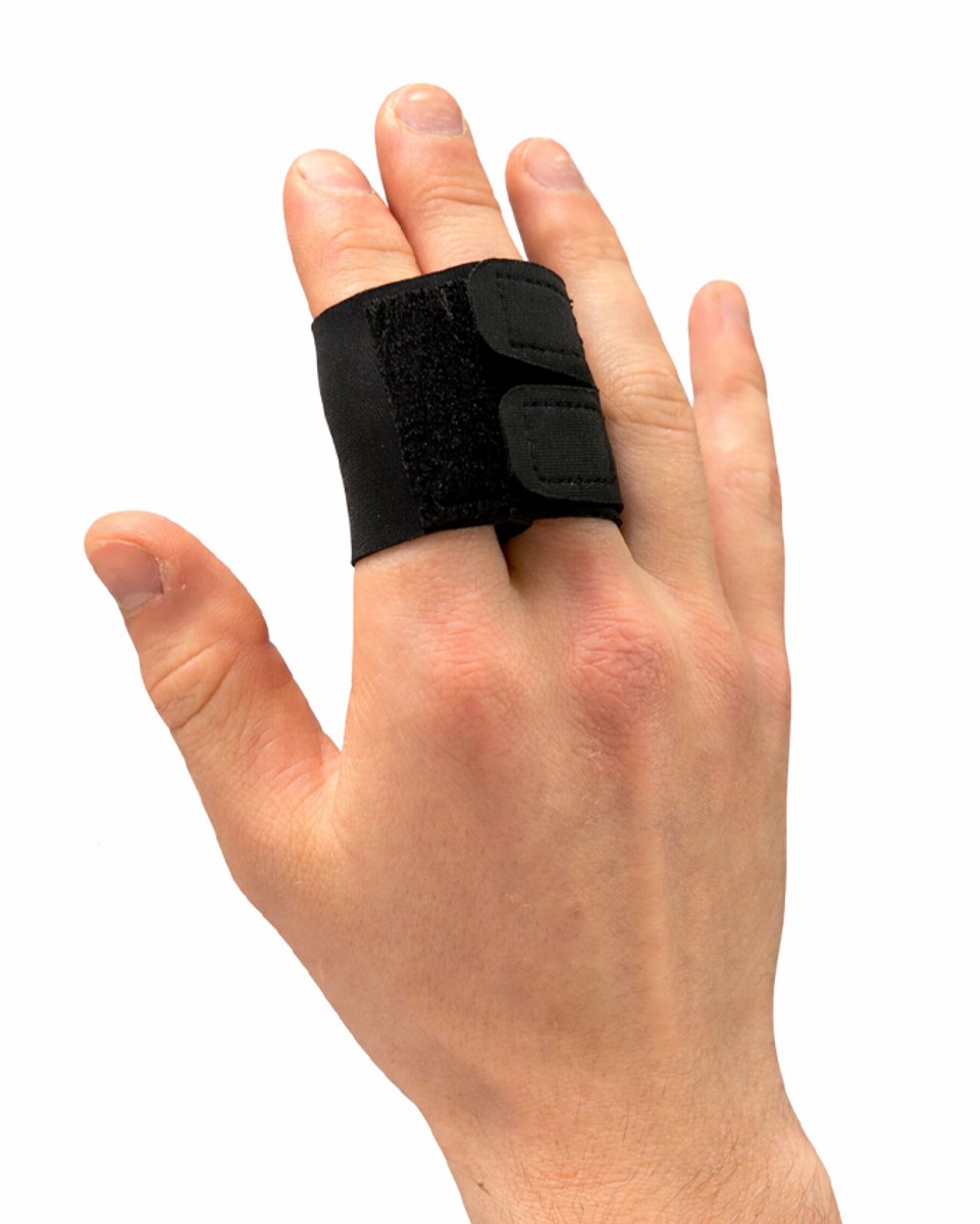 Stevige buddy loops vingerspalk met dubbel klittenband maat M - 1 stuk - Vingertape