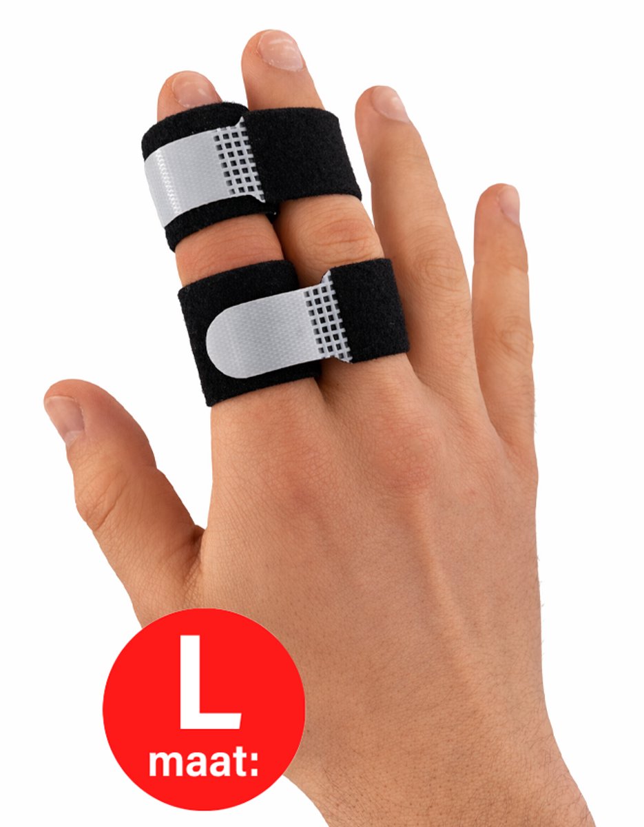 Buddy loops vingerspalk met klittenband maat L - 2 stuks - Vingertape