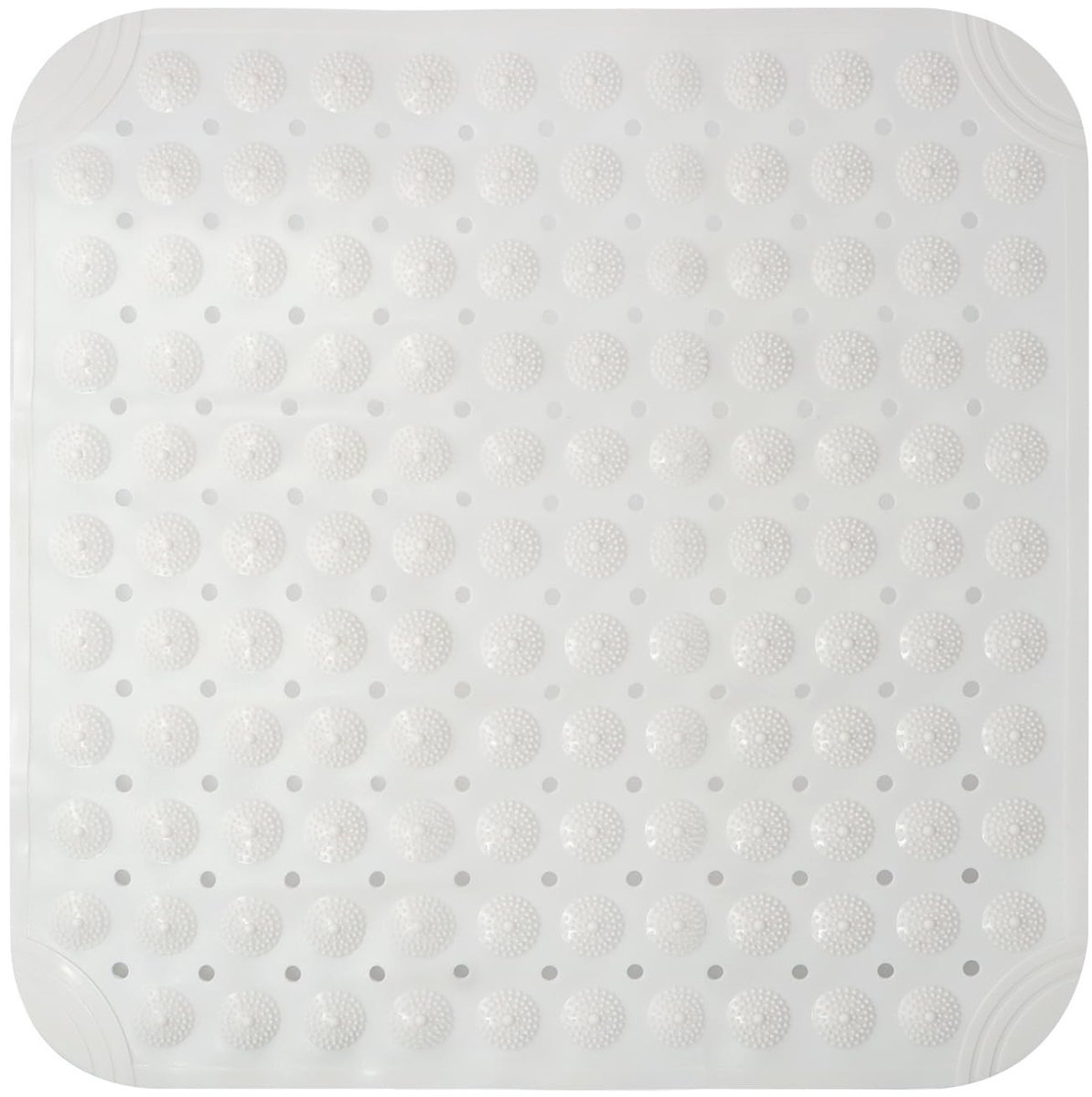 Douchemat - Antislip mat - Veilig douchen - Honderden zuignappen - 48x48 cm - Wit
