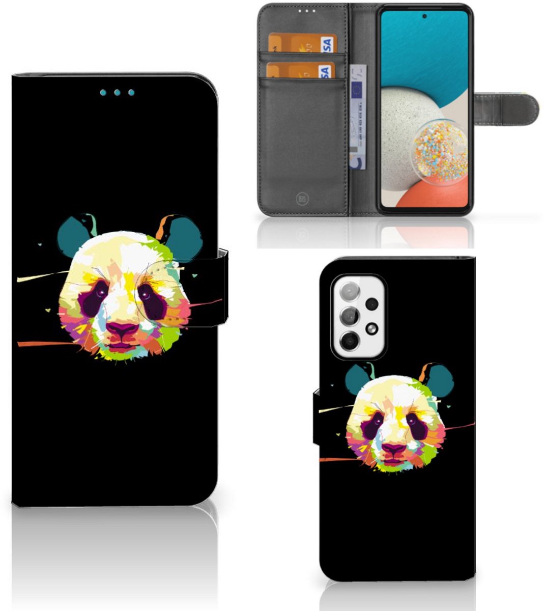 Samsung Galaxy A73 5G Leuk Hoesje Panda Color