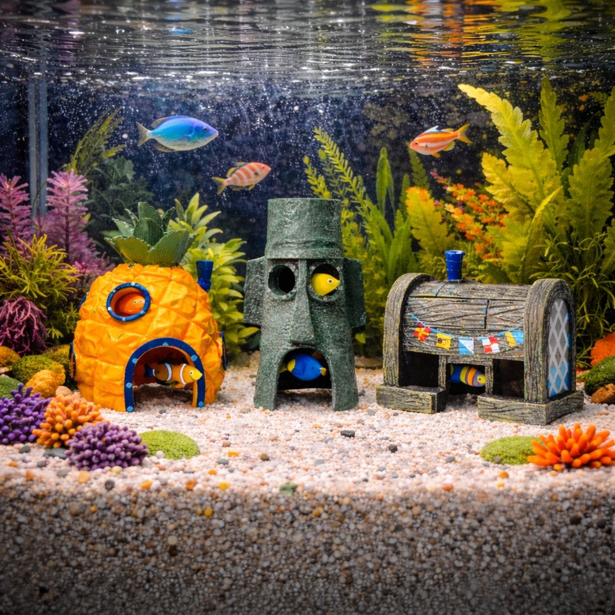 Solud Solud Set van 3 Aquariumornamenten - afbeelding 2