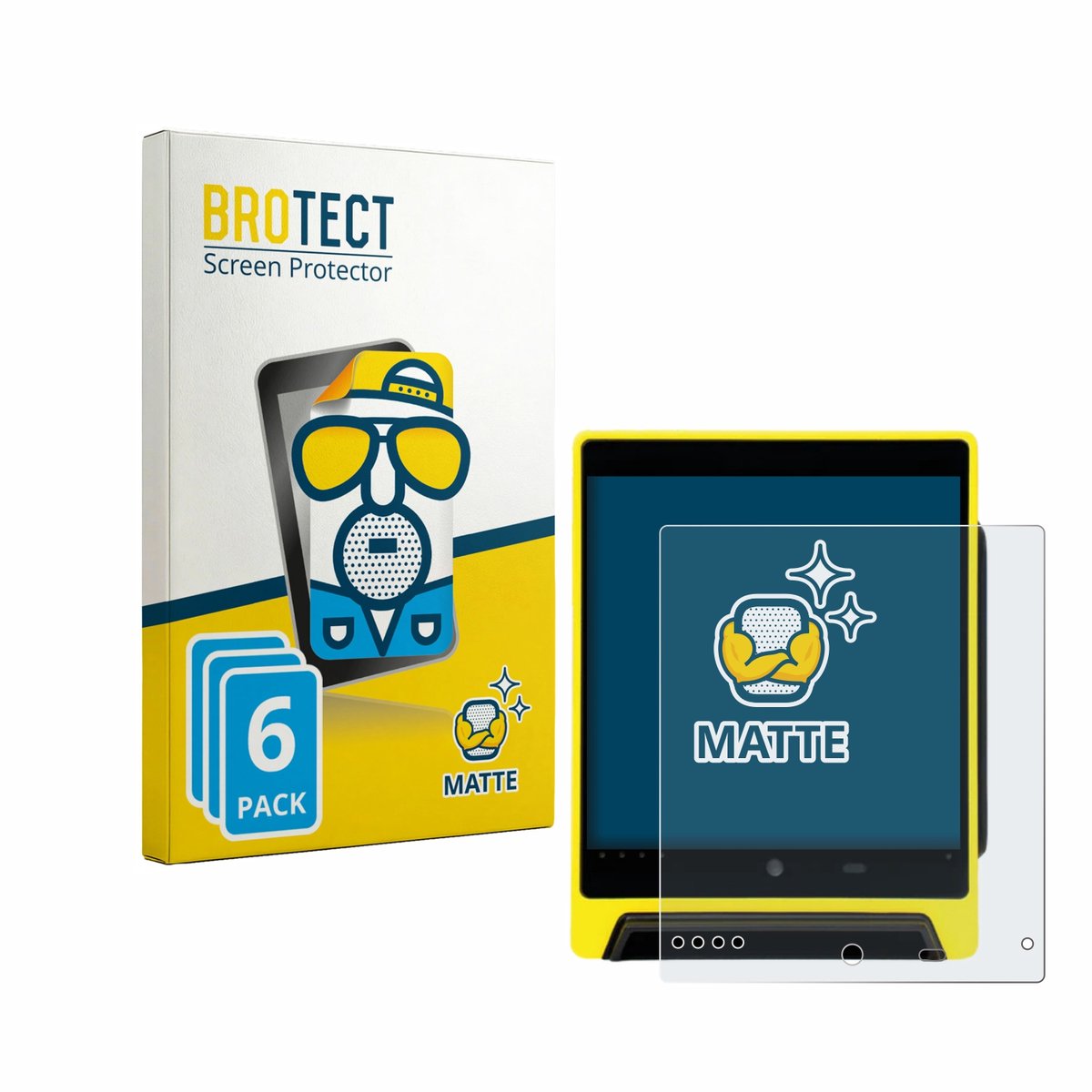 BROTECT - Screenprotector voor Nayax VPOS Media 4 - Folie Beschermfolie matte 6 Stuks