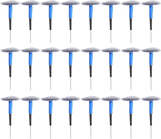 Bandenreparatieset - Lekpleister Kit - Banden Snel Repareren - Hoge Slijtvastheid - 60 x 9mm - Blauw — afbeelding 4