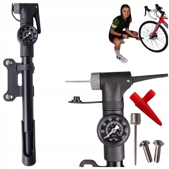 MONA PRO Serie - Handmatige Fietspomp - Manometer - 8 BAR — afbeelding 2