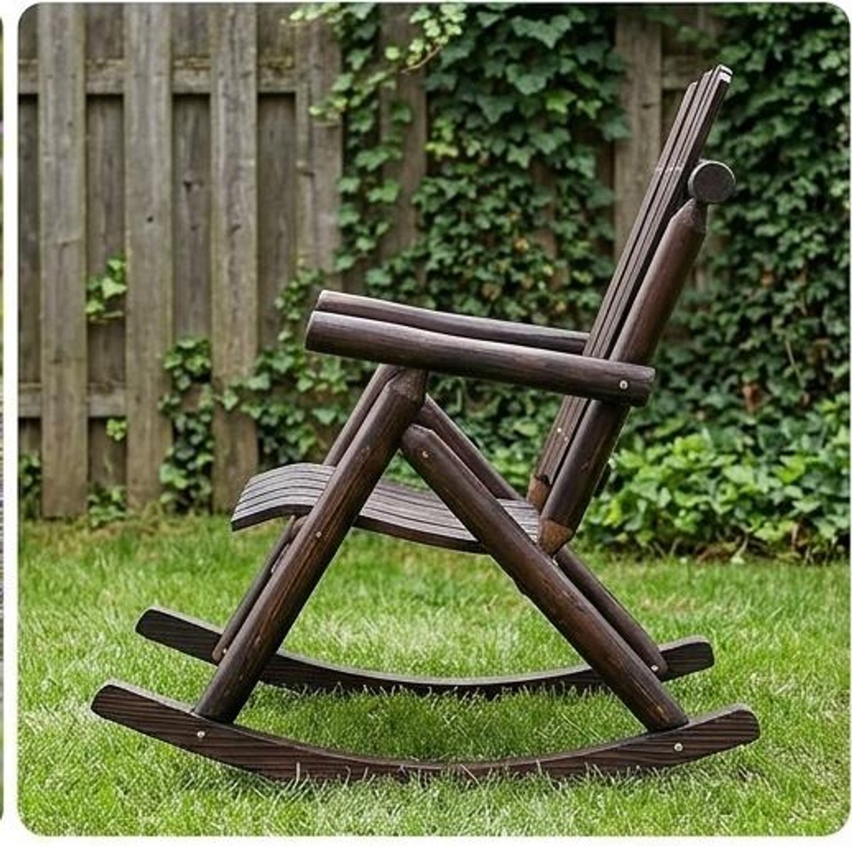 Schommelstoel Tuinstoel Hout 97 x - 97x69x93 cm - 97 x 69 x 93 - Medahomestore
