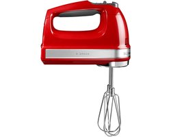 KitchenAid Artisan 5KHM9212EER - Handmixer - 85 W - Keizer Rood - 9 Snelheden