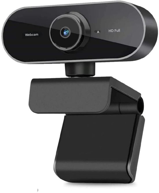 GELLDG Webcam - 1080P Full HD Streaming Camera met Microfoon - Verstelbare Hoek & Multifunctionele Stand - Geschikt voor PC, Laptop, Gaming en Kantoor - Plastic Behuizing - Afmetin