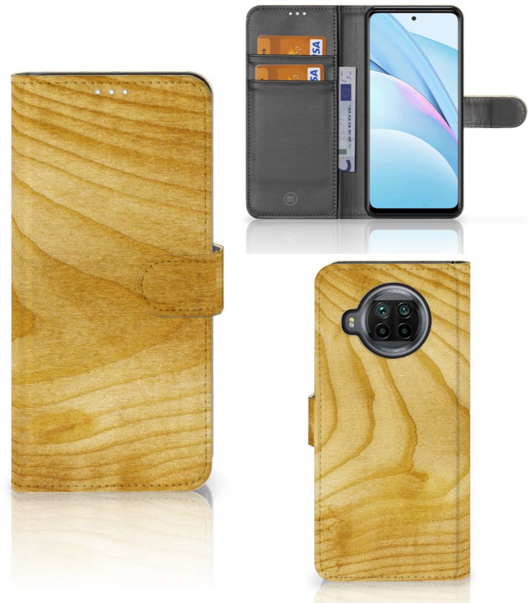 Xiaomi Mi 10T Lite Book Style Case Licht Hout