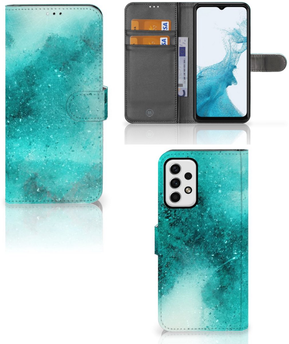 Hoesje Samsung Galaxy A23 Painting Blue