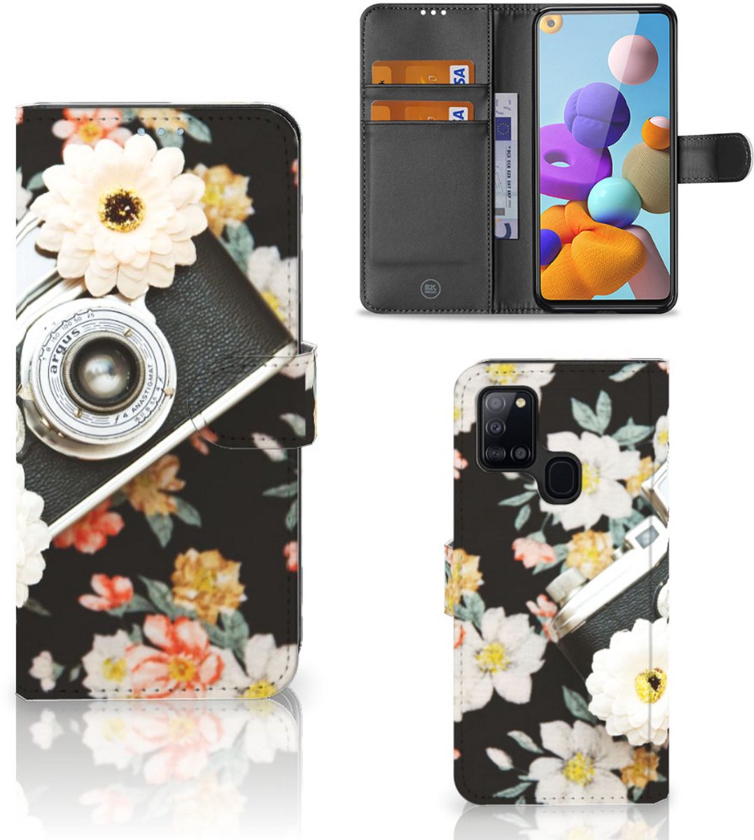 Samsung Galaxy A21s Telefoonhoesje met foto Vintage Camera