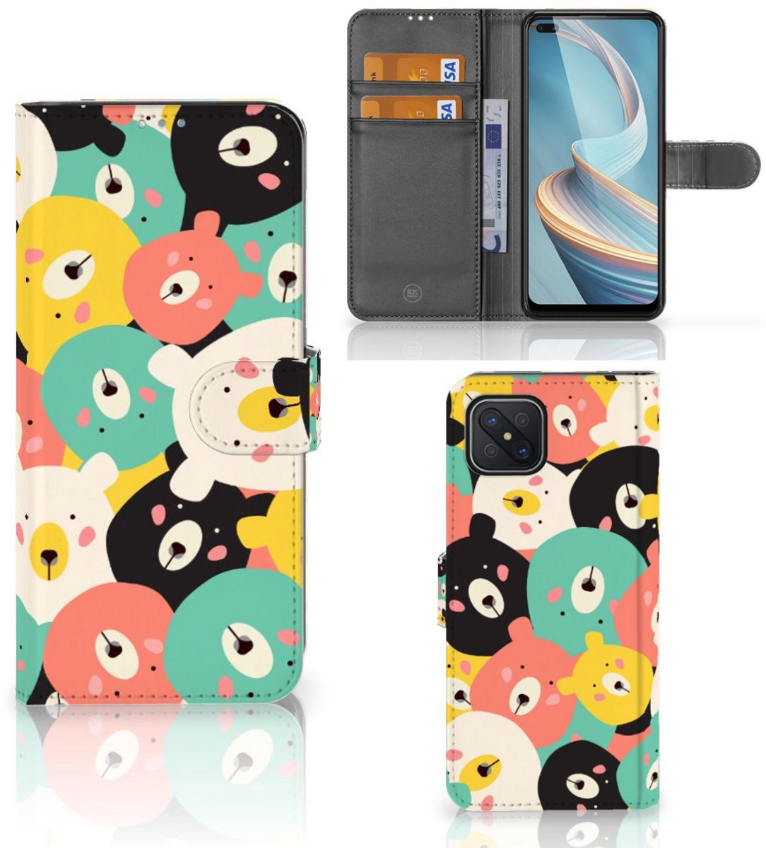 OPPO Reno4 Z Leuk Hoesje Bears
