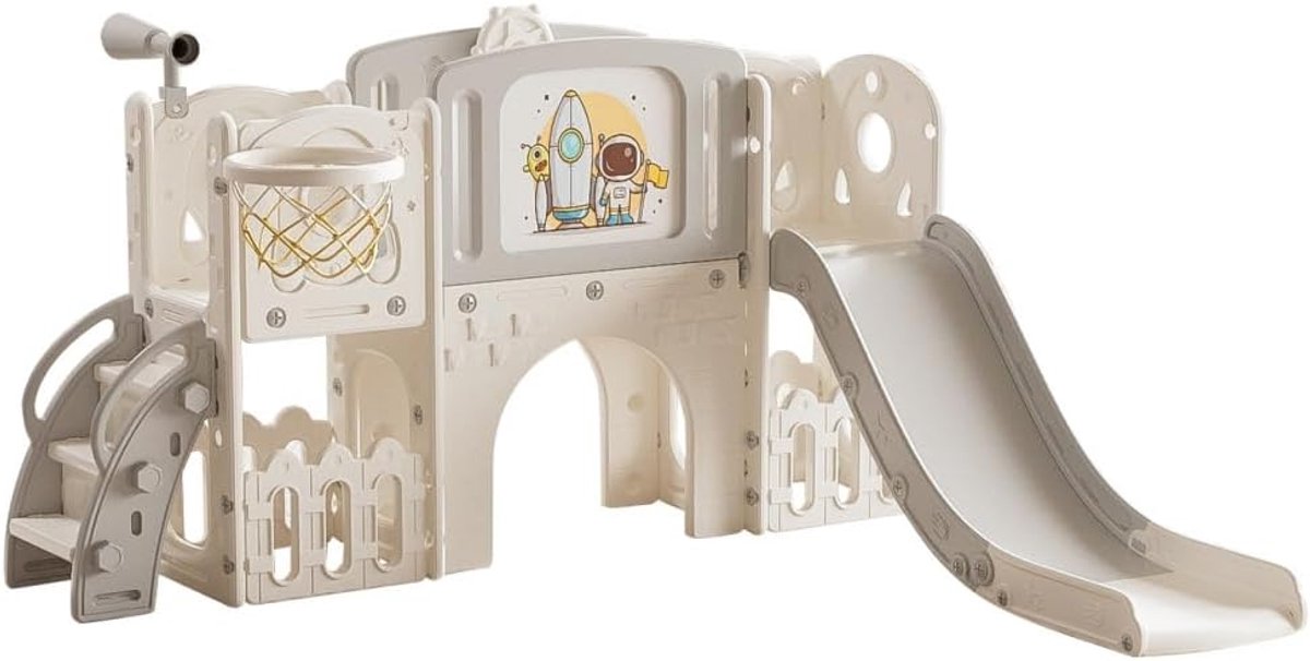 Kinderglijbaan - Speelgoed glijbaan - Binnen en buiten spelen - Inclusief accessoires - 178 x 148 x 94 cm