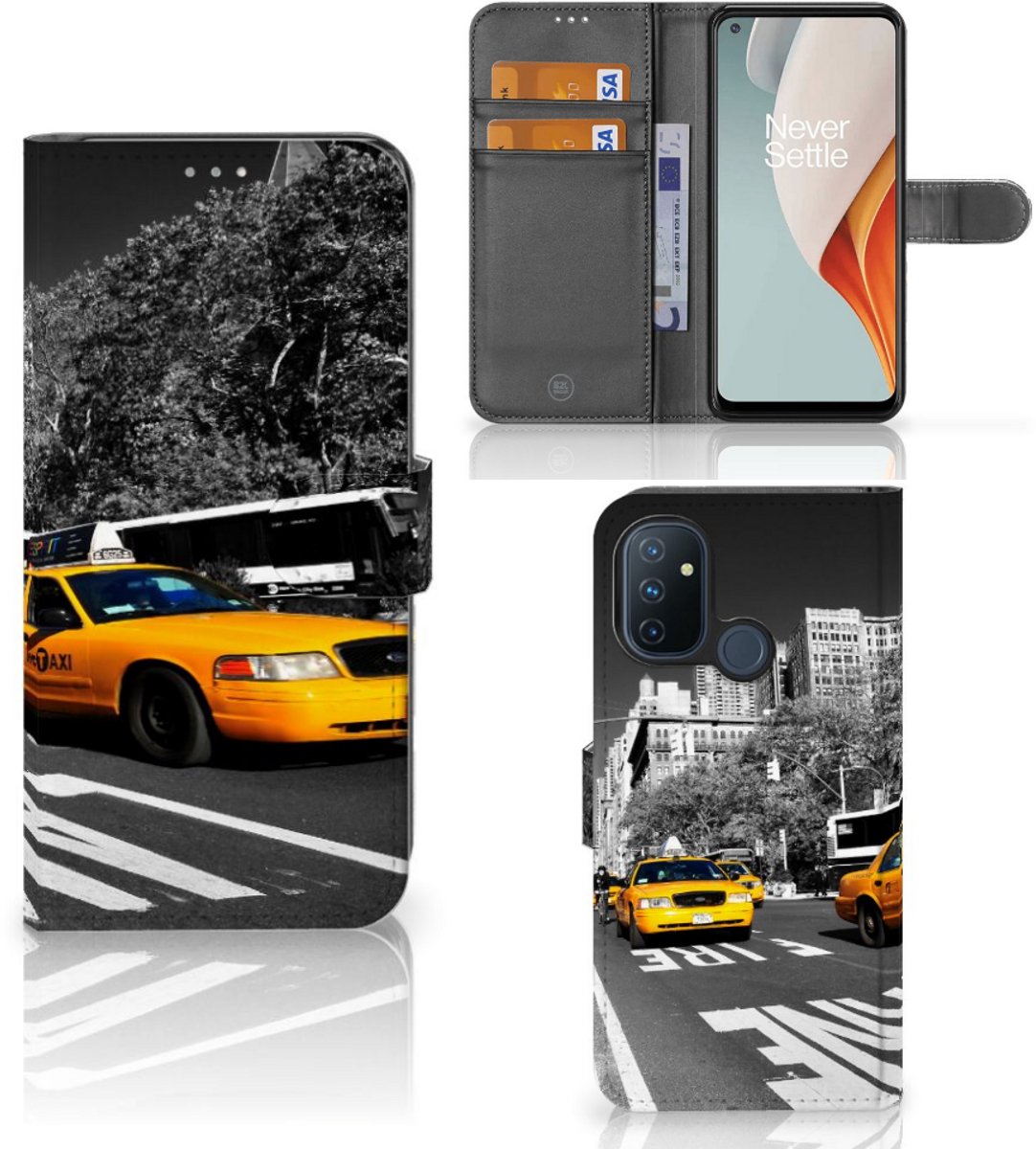 OnePlus Nord N100 Flip Cover New York Taxi