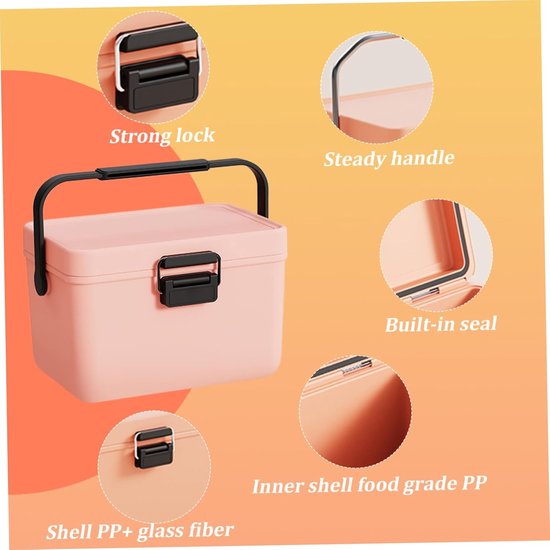 Mini Koelbox - Picknicktas - Buitenactiviteiten - 68 uur koel/warm - 3.8 Liter - Willekeurig van MINI — afbeelding 4