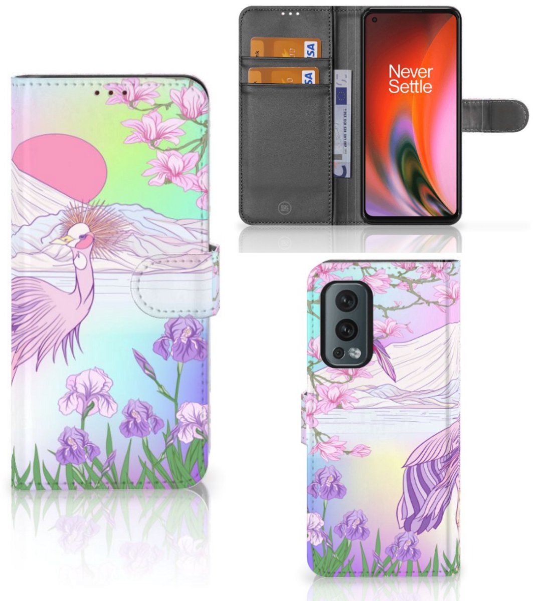 OnePlus Nord 2 5G Telefoonhoesje met Pasjes Bird