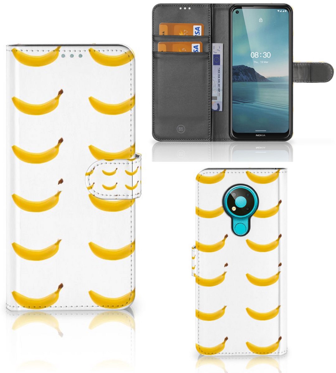 Nokia 3.4 Book Cover Banana