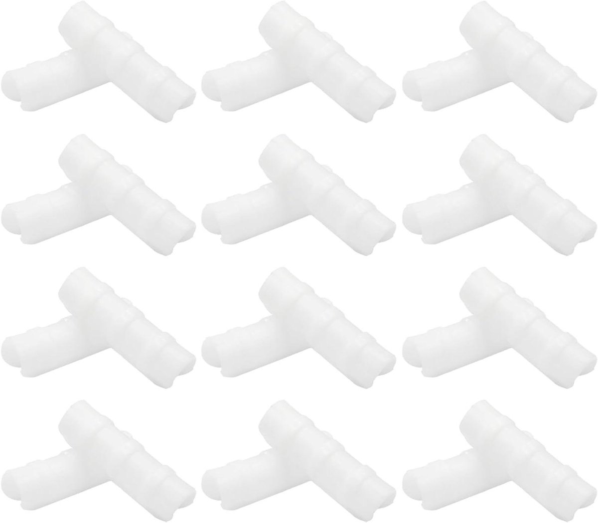 Broeikas Clips - Kas Klemmen - Planten Steunen - Witte PVC Klem - 7/8 Inch - Wit