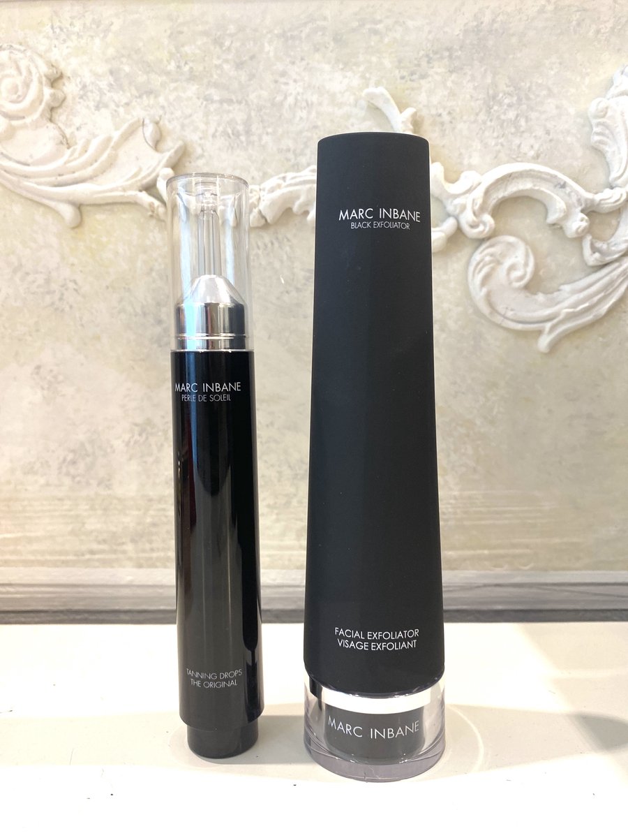 Marc Inbane Perle De Soleil & Black Exfoliator, Tanningdrops 15ml & Gezichtsscrub 75ml