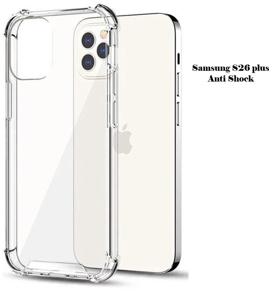 Eisenz King Kong Transparant Shockproof Hoesje Geschikt voor Samsung S26 plus – Anti-Slip TPU – Valbestendig – Airbag Hoeken – Krasvast – Transparant Telefoonhoesje