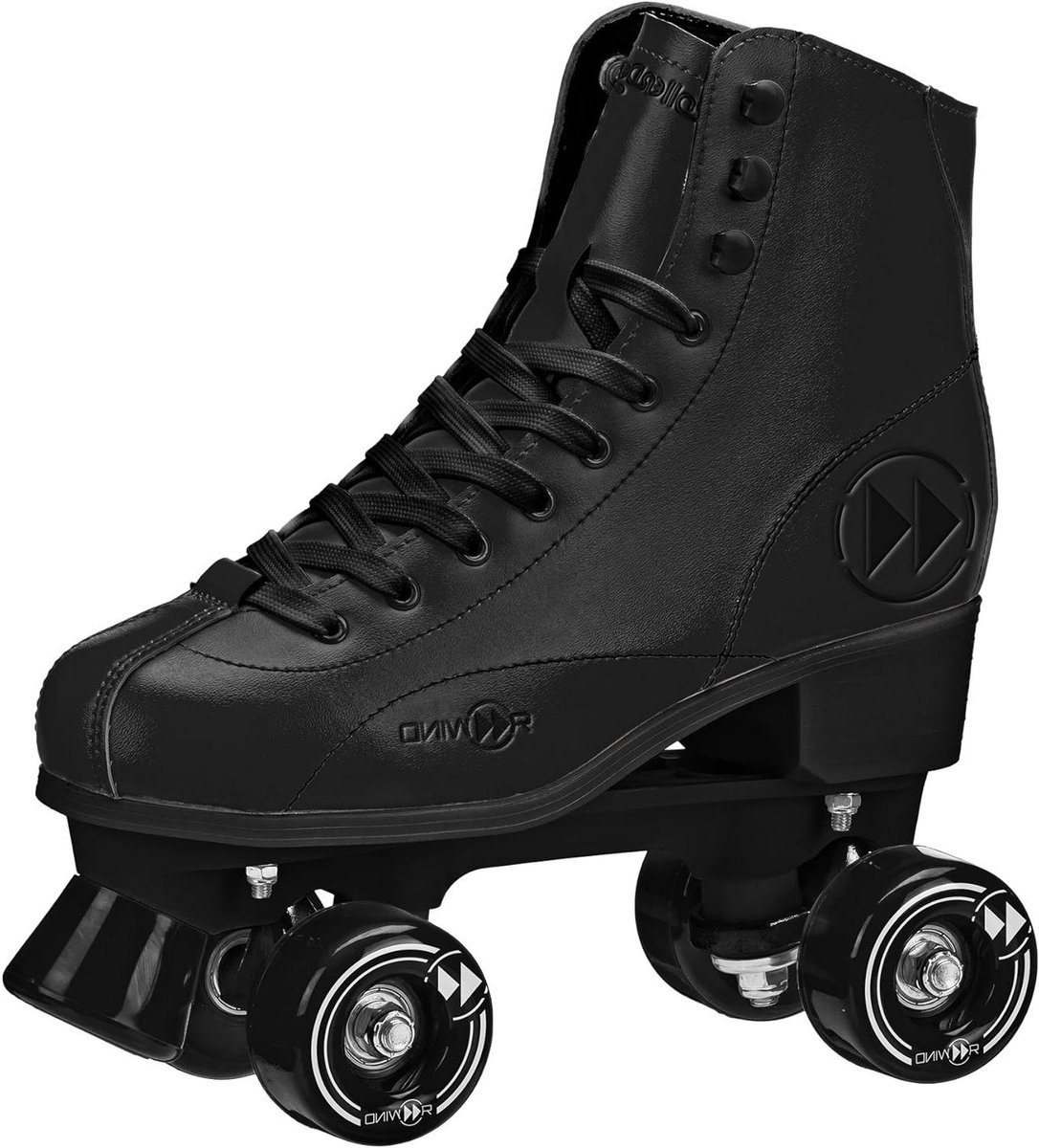 Rolschaatsen Heren Quad Skates Artistiek Schaatsen Synthetische Hightop Laars 6 UK