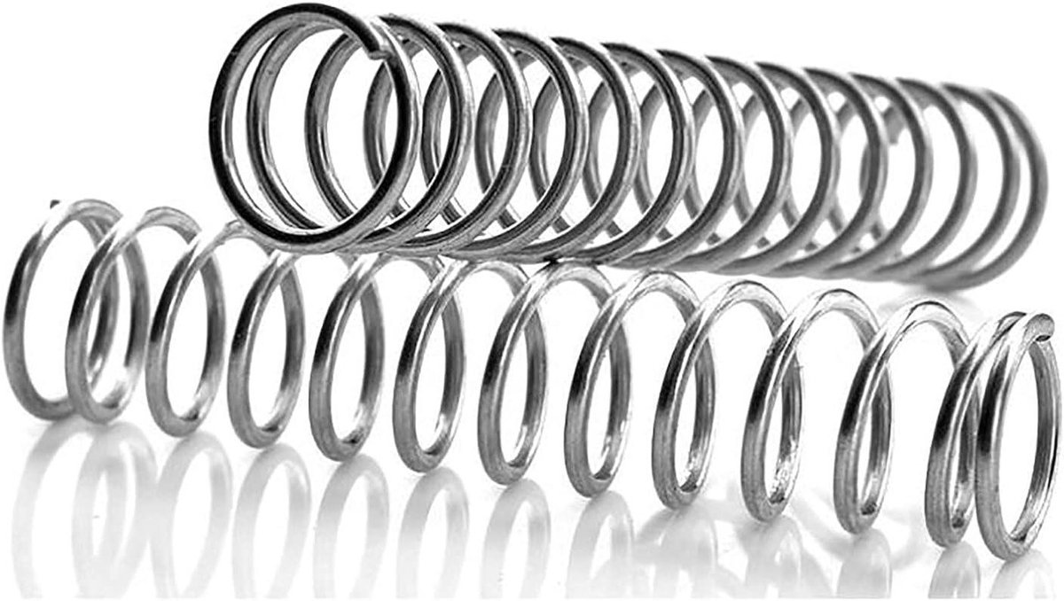 Compressieveer - Drukveer - Apparaten Reparatie - Roestvrij Staal 304 - 2x26x100mm - Zilver
