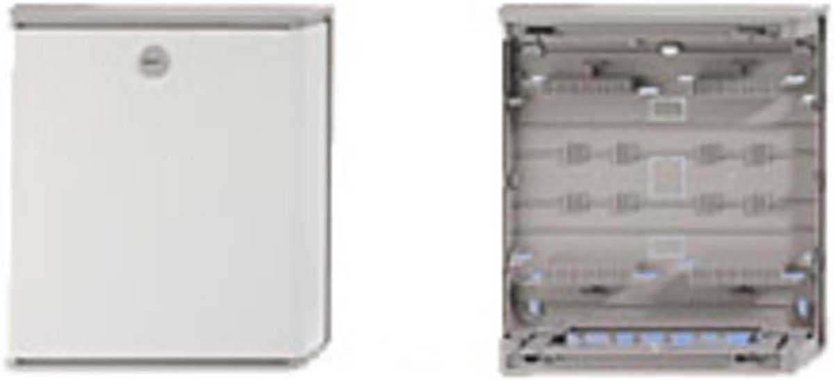 Verdeel kast - Stoppen kast - Elektrische installatie - Opbouw model - Compact - Lichtgrijs