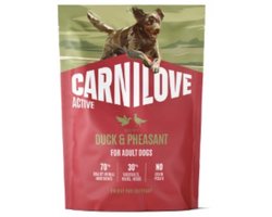 Carnilove Active Dog Dry Made with Duck & Pheasant for Adult All Breeds 1,5 kg