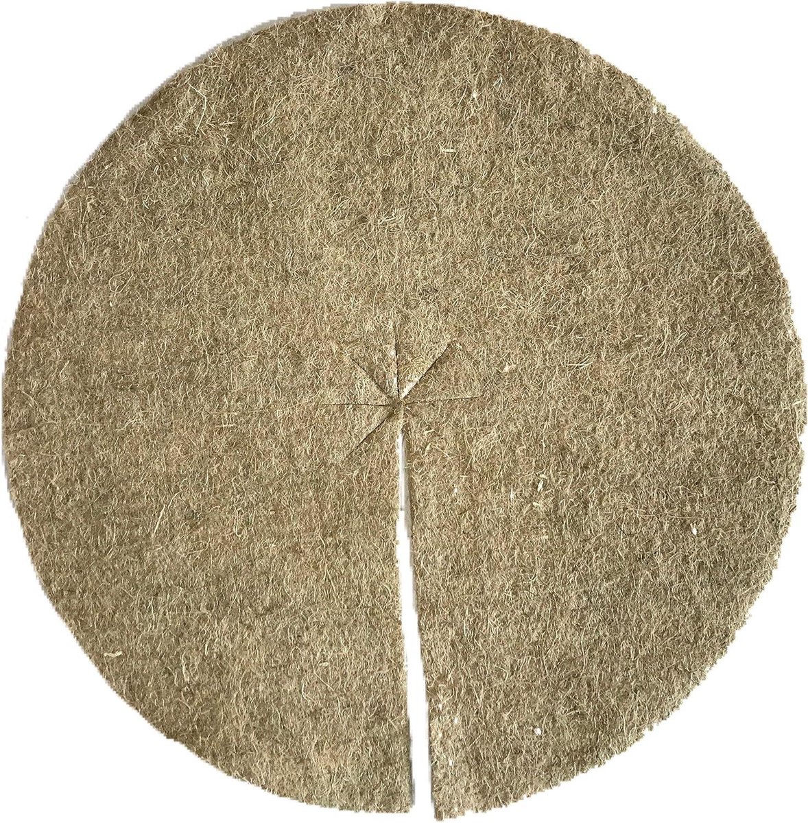 Mulchschijven Hennep - Onkruidbescherming Mat - Planten Beschermen - 100% Biologisch Afbreekbaar - 40 cm Diameter - Bruin