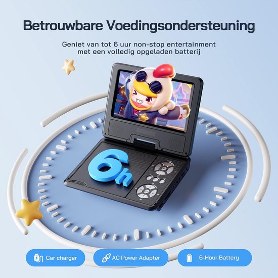 Auto-dvd-speler - Draagbare dvd-speler - Portable DVD Player - scherm — afbeelding 5