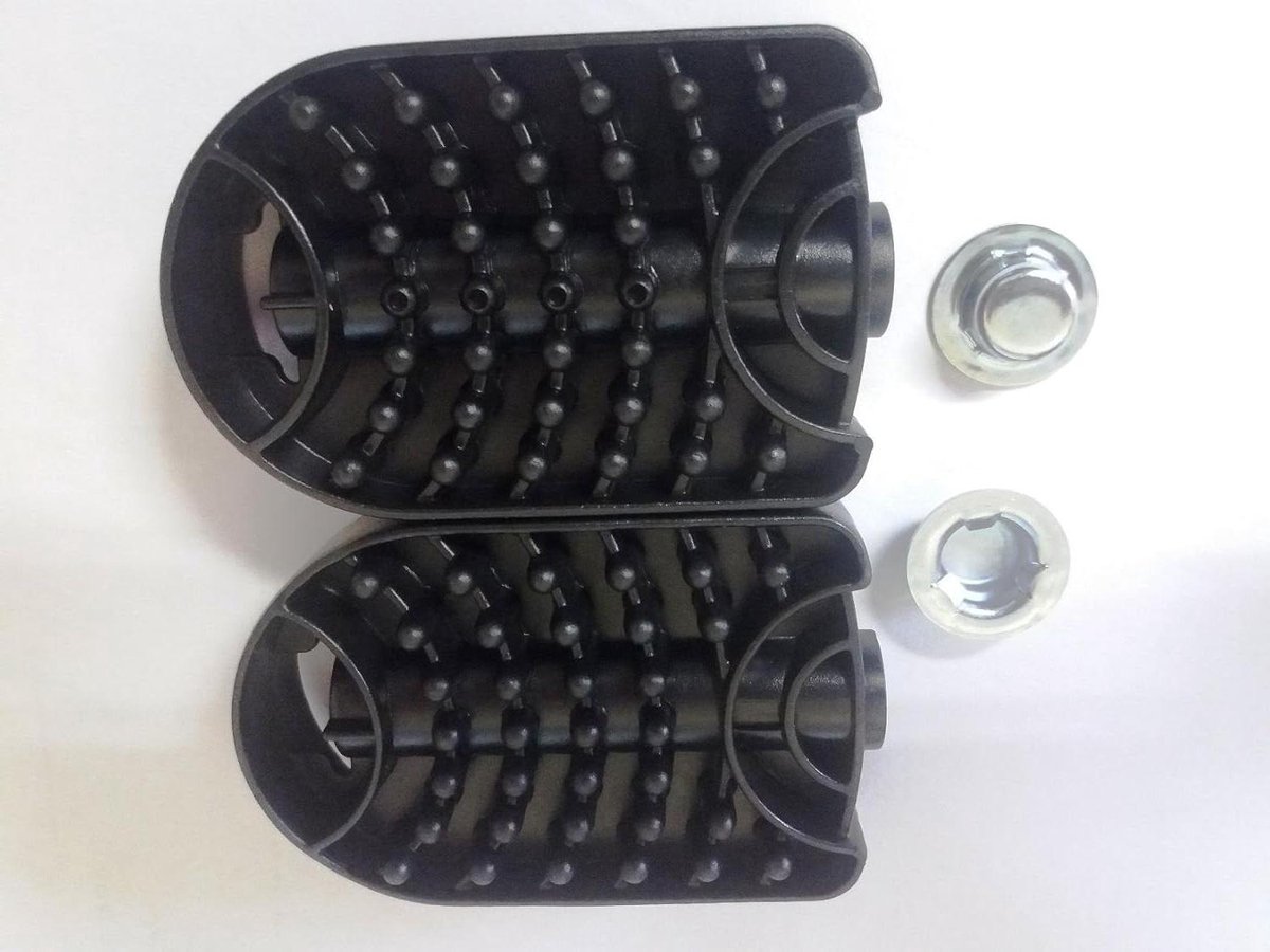 Tractor Pedalen - Grote Pedalen - Tractor Onderdelen - Universele Pasvorm - 2 Stuks - Zwart