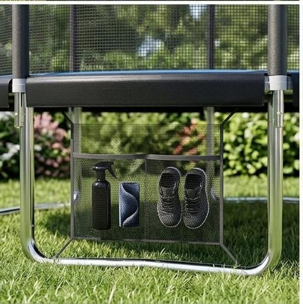 Trampoline voor Buiten 244 cm met Veiligheidsnet en Ladder – Recreatie Tuintrampoline met Verzinkt Metalen Frame, Antislip Ladder, Gebogen Poten en Hoog Elastisch Springdoek – voor Kinderen & Volwassenen – Urbanhome