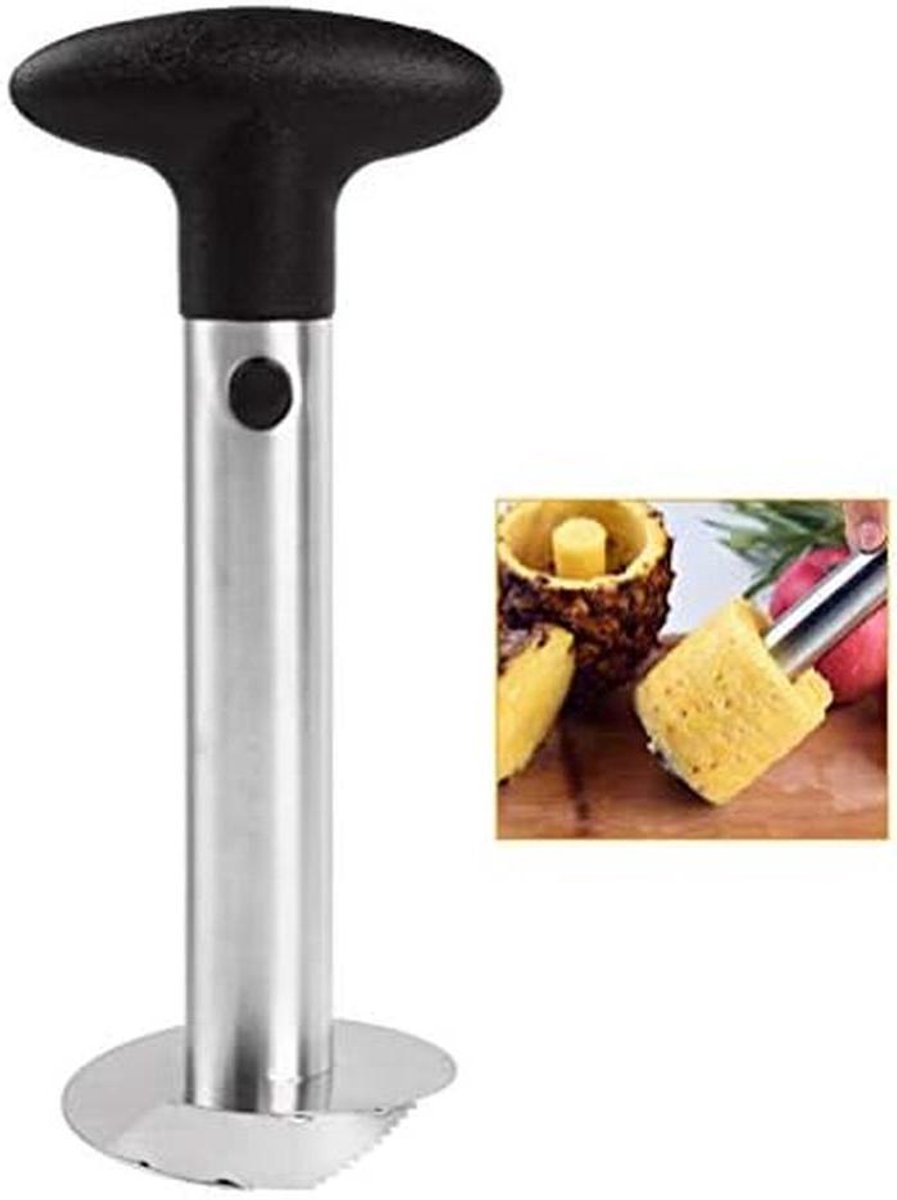 Rvs Ananas Corer En Slicer Tool, Ananas Cutter Fruit Ananas Dunschiller Corer Slicer Cutter Voor Eenvoudige Kern Verwijdering
