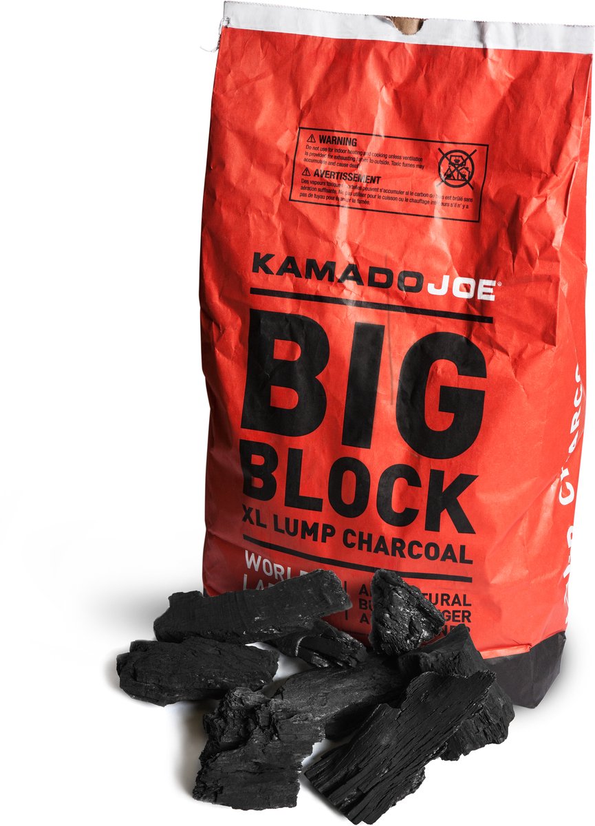 Kamado Joe® Big Block Houtskool 9,07 kg – Lump Charcoal voor de BBQ