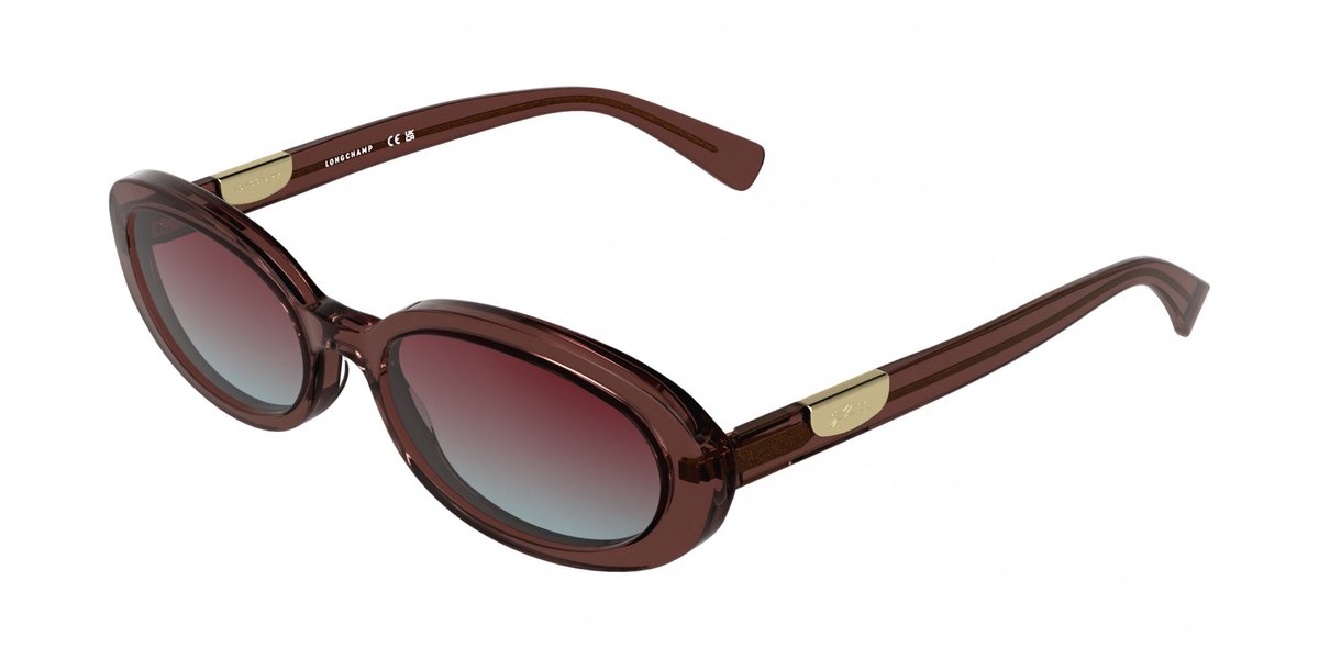 Longchamp LO795S Transparent dark rose 54/18/140 WOMAN Zonnebrillen