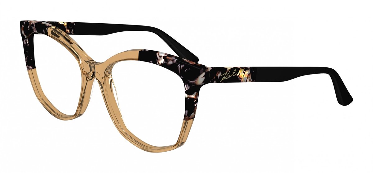 Karl Lagerfeld KL6154 Brown/marble brown 55/16/140 WOMAN Brilmonturen