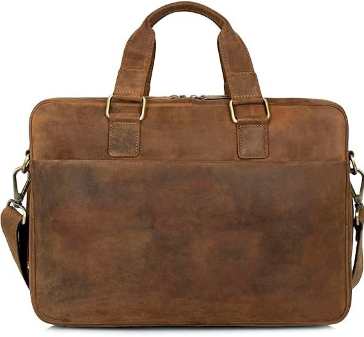 Leren Laptoptas - Laptoptas - Leren Tas - Luxe Leren Laptoptas - Werktas - Schoudertas - Business Tas - Leren Business Tas - 15,6 inch - Bruin - van Imperatoris