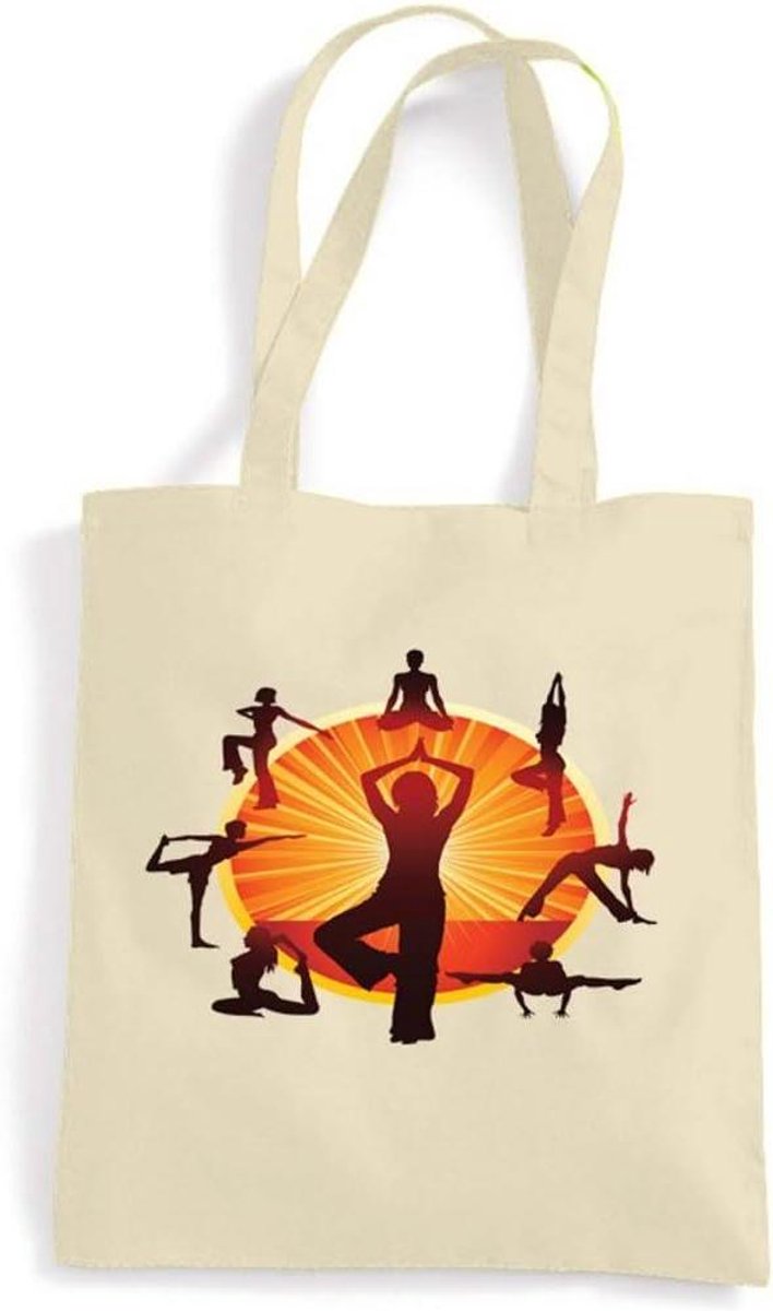 Yoga Wiel Tas - Schoudertas Yogawiel - Yoga Accessoires Vervoeren - Herbruikbaar en Milieuvriendelijk - 42 x 38 cm