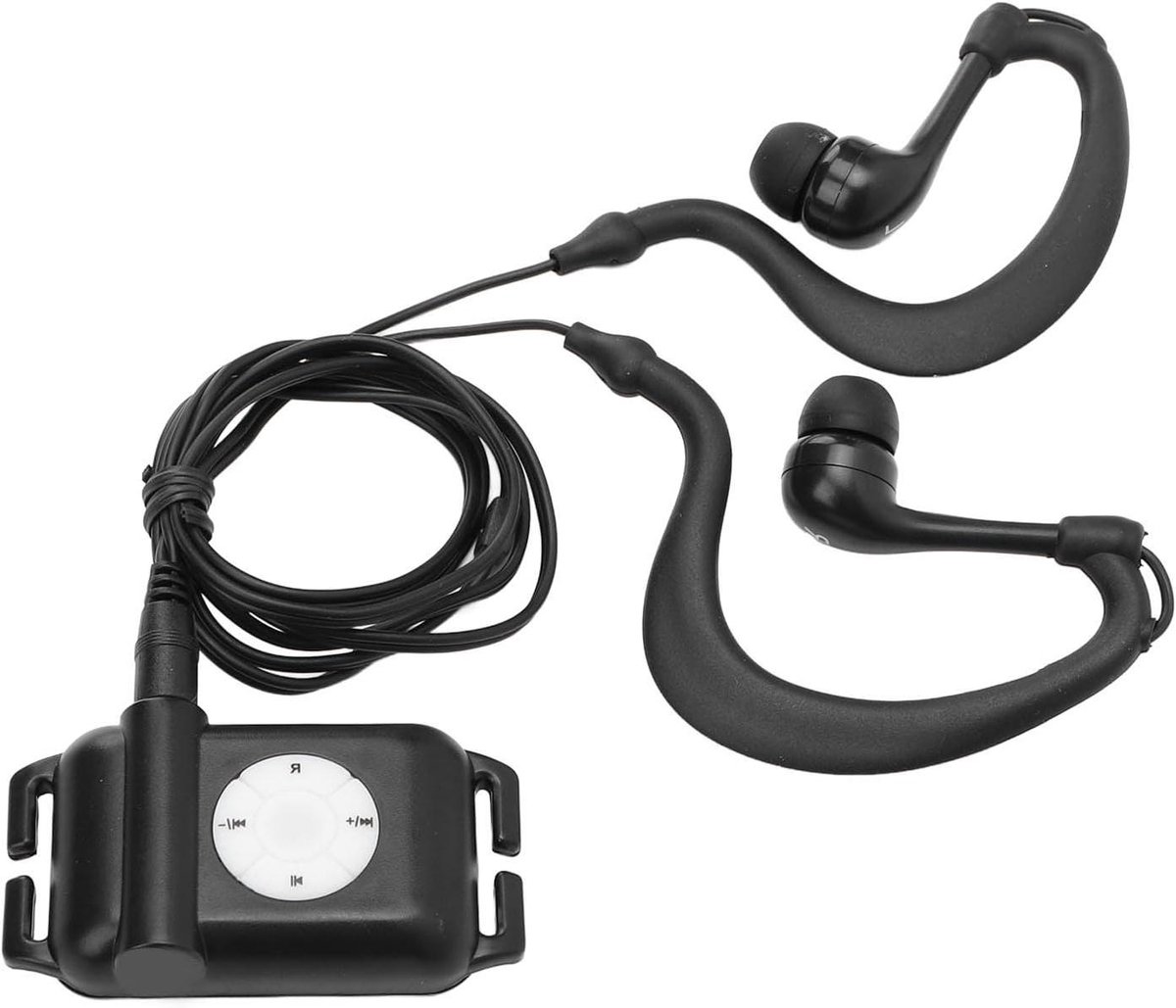 Waterproof MP3 Player - Muziekspeler Zwemmen - Muziek Luisteren - IPX8 Waterdicht - 8 GB - Zwart