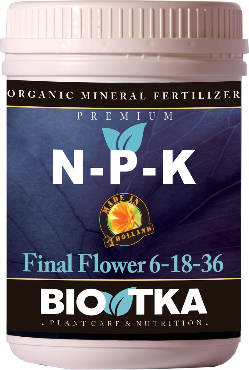 Microgranulaat NPK 6-18-36 Eind bloeifase (vruchtfase) 500 g