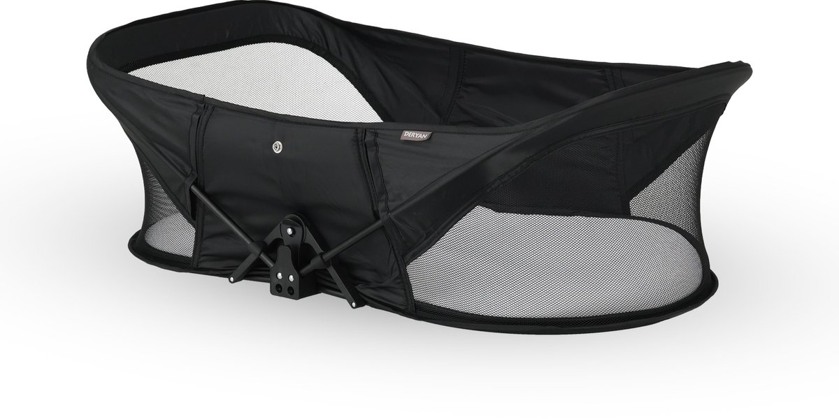 Deryan Infant Deluxe BabyBox Campingbedje - Matras en klamboe - Zwart – foto 2