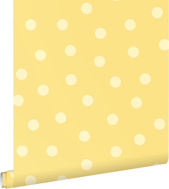 ESTAhome behang stippen geel - 50 x 900 cm - 131578 | bol