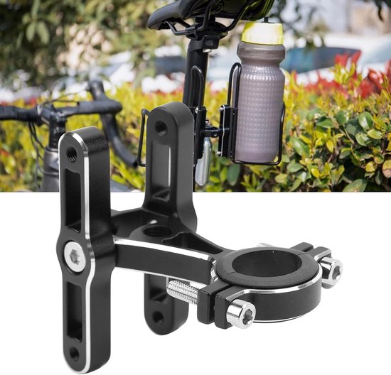 Flessenhouder Fiets - Dubbele Houder - Extra Flessen Vervoeren - 360 Graden Draaibaar - 21-31.8mm Diameter — afbeelding 3