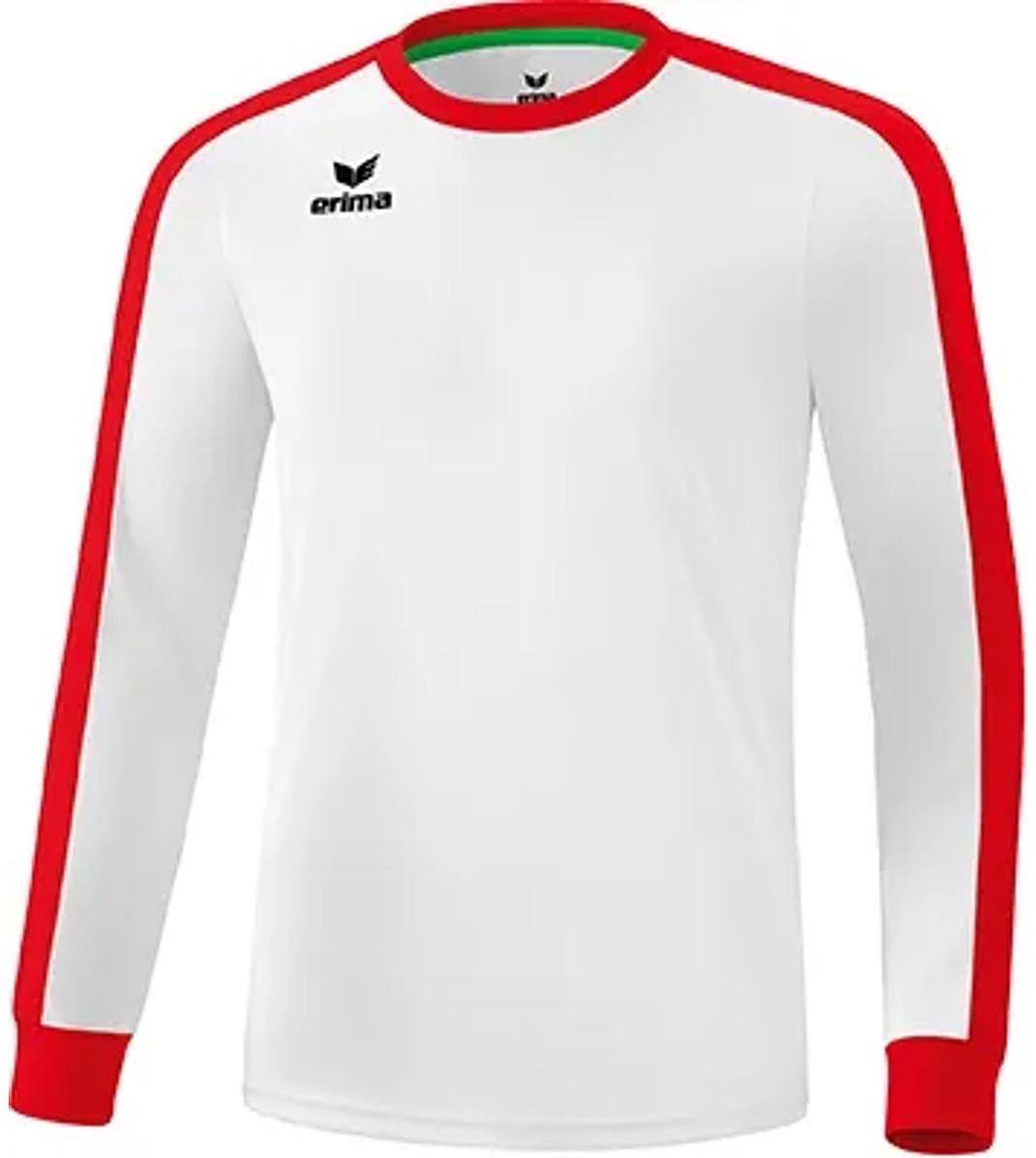 Erima Retro Star Voetbalshirt Lange Mouw Heren - Wit / Rood | Maat: L