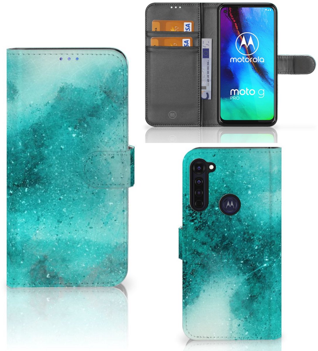 Hoesje Motorola Moto G Pro Painting Blue
