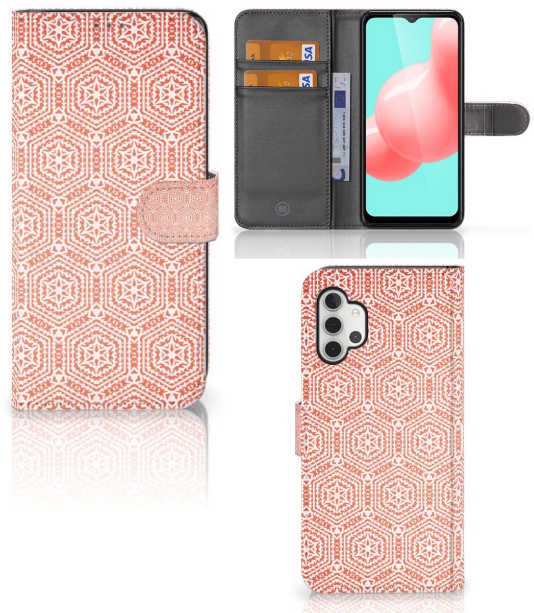 Samsung Galaxy A32 5G Telefoon Hoesje Pattern Orange