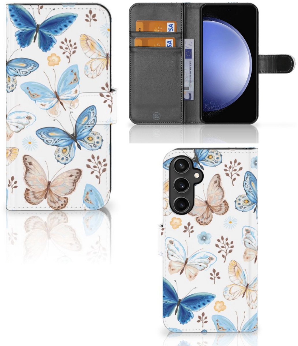 Telefoonhoesje met Pasjes voor Samsung Galaxy S23 FE Vlinder