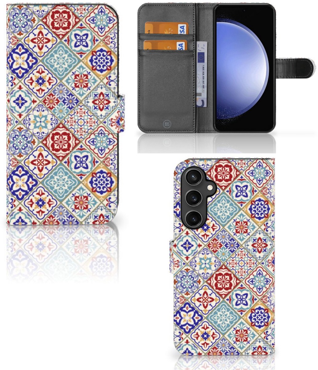 Samsung Galaxy S23 FE Bookcase Tiles Color
