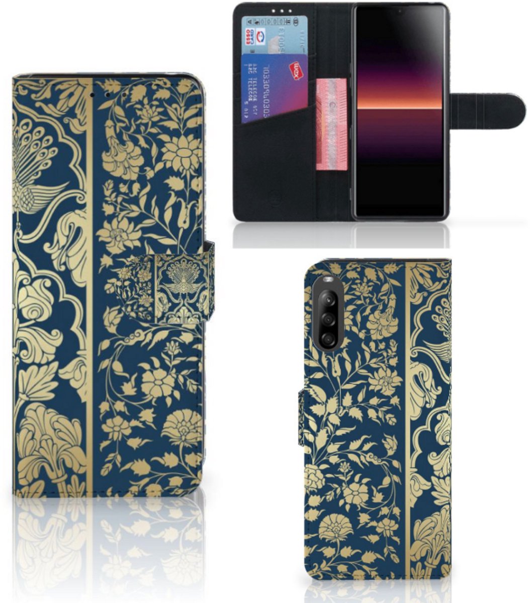 Sony Xperia L4 Hoesje Beige Flowers