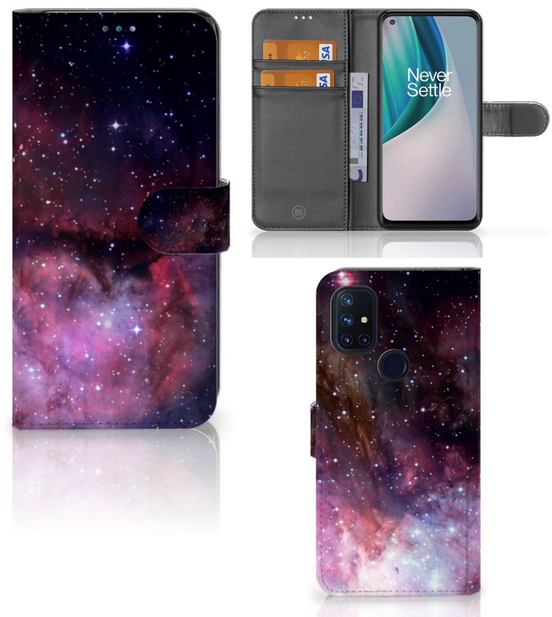 Book Case voor OnePlus Nord N10 Galaxy